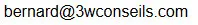 mon adresse mail bernard3wconseils.com en image