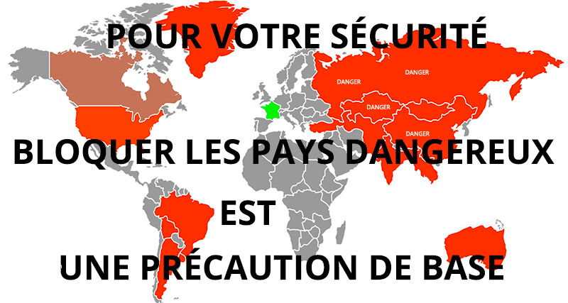 bloquer les ip des pays dangereux