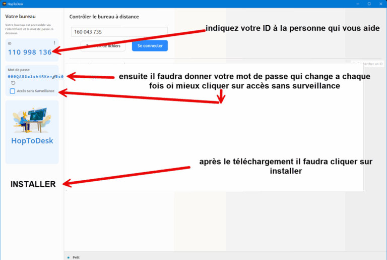 la telemaintenance 3wconseils avec hoptodesk