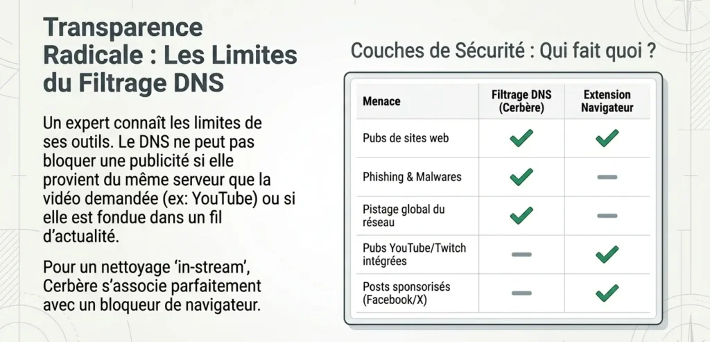 le serveur de dns privé adguard linux augmente de 50 % la vitesse d'internet et représente un premier niveau de proctection contre les dangers d'internet