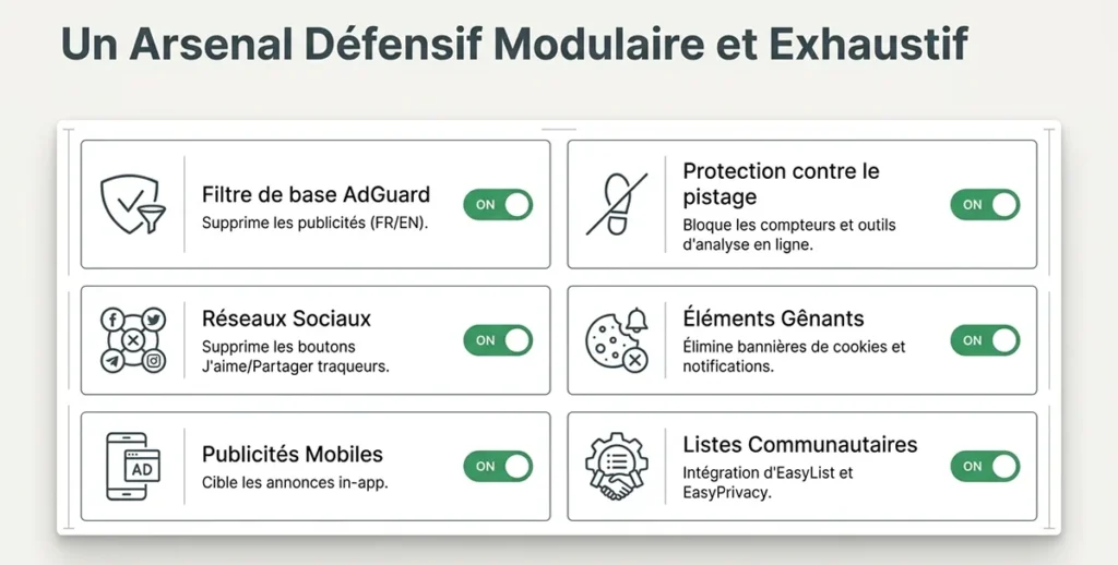 le serveur de dns privé adguard linux augmente de 50 % la vitesse d'internet et représente un premier niveau de proctection contre les dangers d'internet