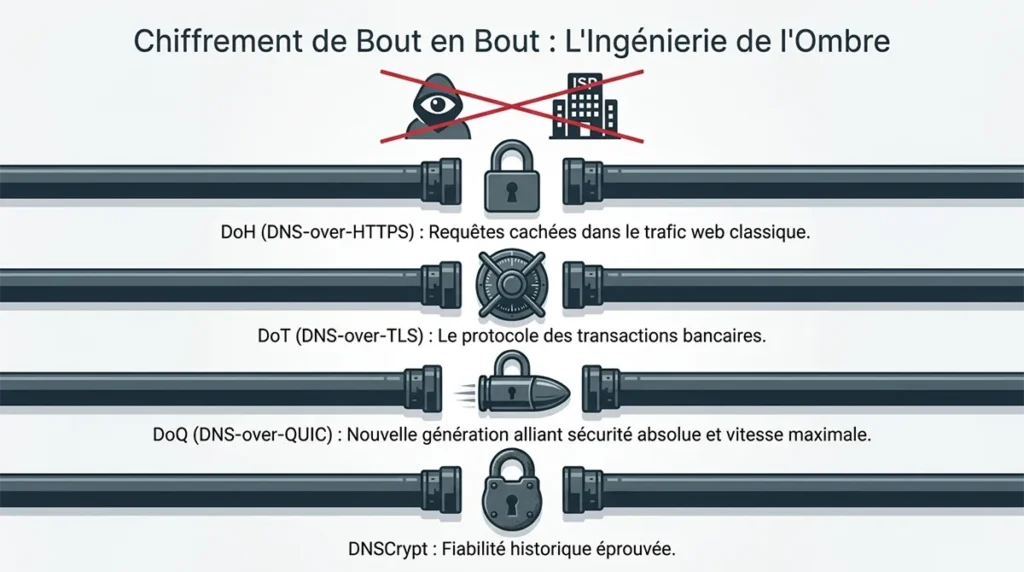 le serveur de dns privé adguard linux augmente de 50 % la vitesse d'internet et représente un premier niveau de proctection contre les dangers d'internet