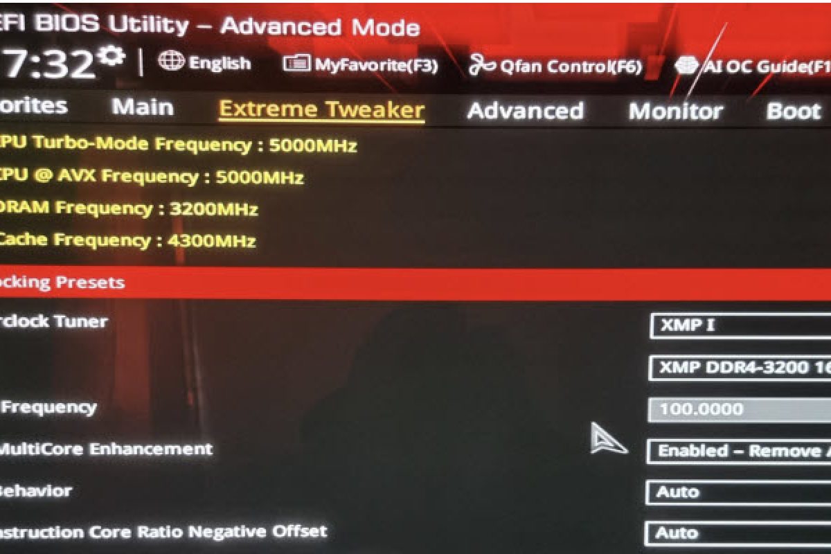 ecran de bios d'un pc